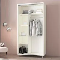 Dulap Mobildor-Lux ARON P 130 x 60 x 240 / PAL / Alb photo 3