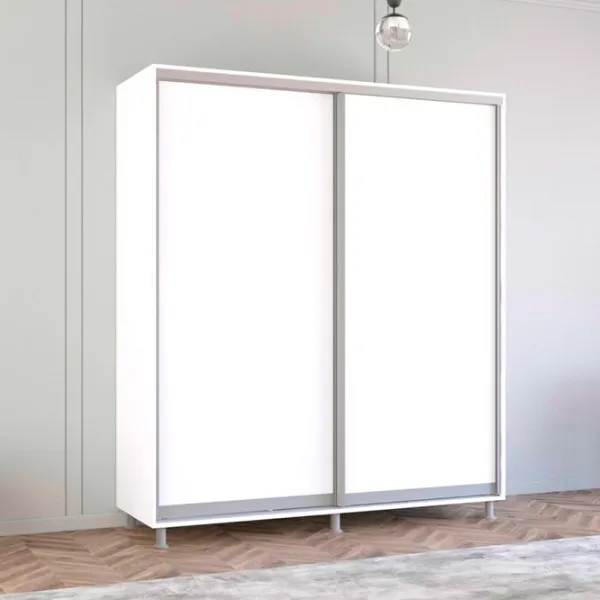 Шкаф Mobildor-Lux ARON P 200 x 60см x 240 / ЛДСП / Белый photo 3