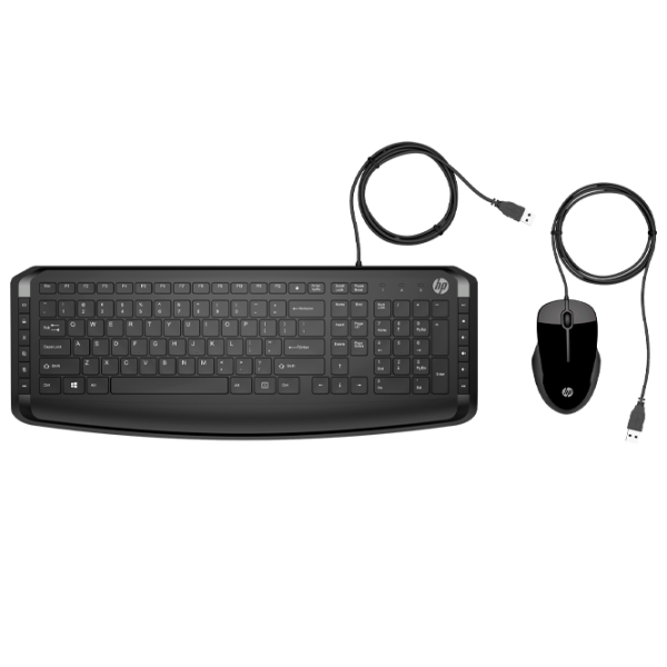 Tastatura & Mouse HP 200 Kit Cu fir / Black photo 1