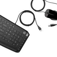 Tastatura & Mouse HP 200 Kit Cu fir / Black photo 3