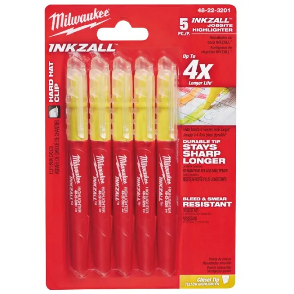 Set markere Milwaukee 48223201  Cantitatea în set - 5 photo 1