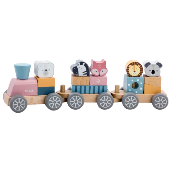 Развивающий набор VIGA Stacking Train 1.5+/ Развитие photo 1