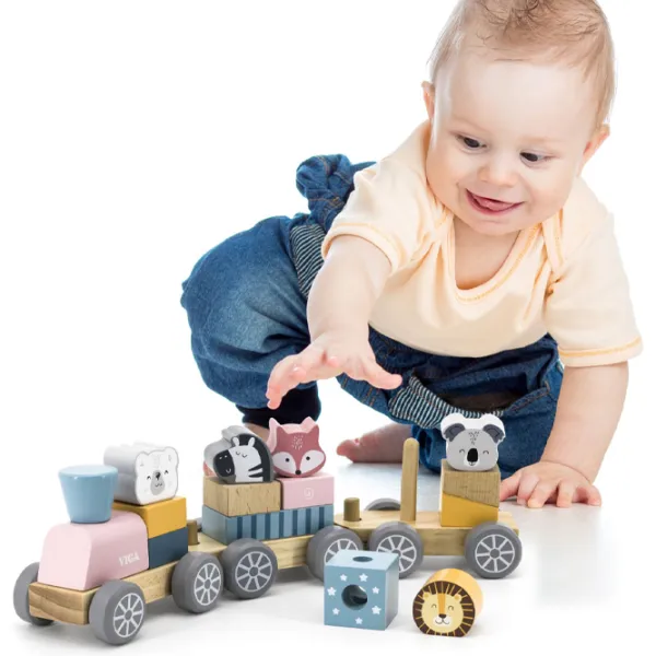 Развивающий набор VIGA Stacking Train 1.5+/ Развитие photo 3