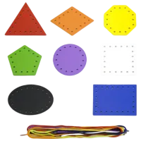 Развивающий набор VIGA Lace and Trace Shapes 3+/ Развитие photo 2