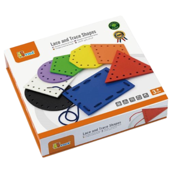 Развивающий набор VIGA Lace and Trace Shapes 3+/ Развитие photo 3
