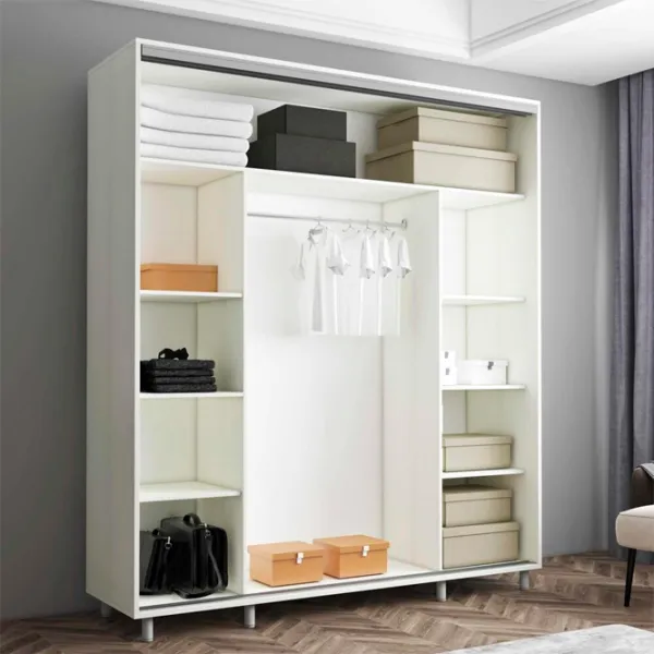 Шкаф Mobildor-Lux ARON S 190 x 60см x 220 / ЛДСП / Антрацит photo 2