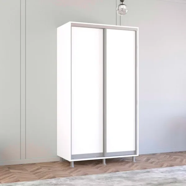 Dulap Mobildor-Lux ARON P 110 x 60 x 210 / PAL / Alb photo 3