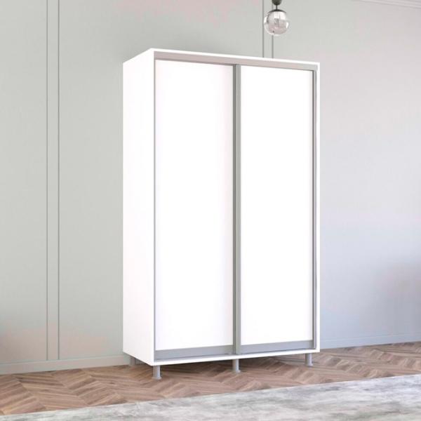 Dulap Mobildor-Lux ARON P 130 x 60 x 210 / PAL / Alb photo 2