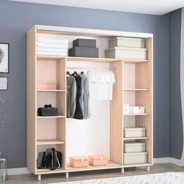 Dulap Mobildor-Lux ARON S 190 x 60 x 230 / PAL / Stejar Sonoma photo 2