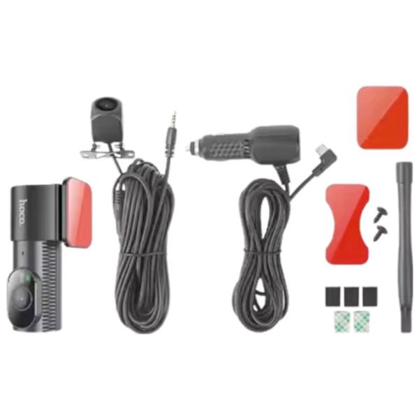 Видеорегистратор Hoco DV8 2K+ Rear Cam Lingtong GP2178/ Черный photo 3