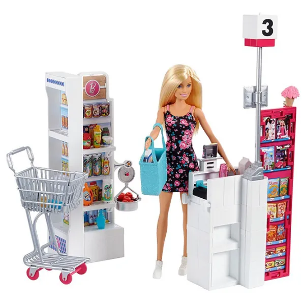 Набор Barbie Supermarket FRP01 Магазин / 3+ photo 2