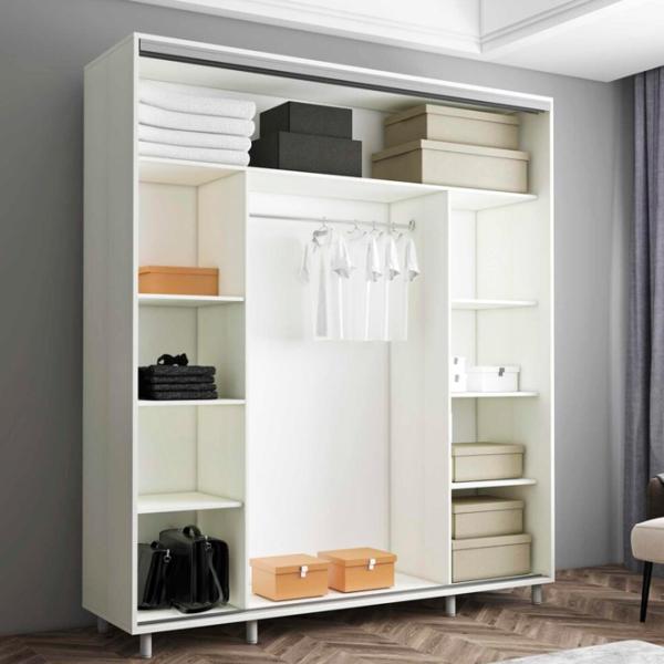 Шкаф Mobildor-Lux ARON P 200 x 60см x 220 / ЛДСП / Antracit photo 3