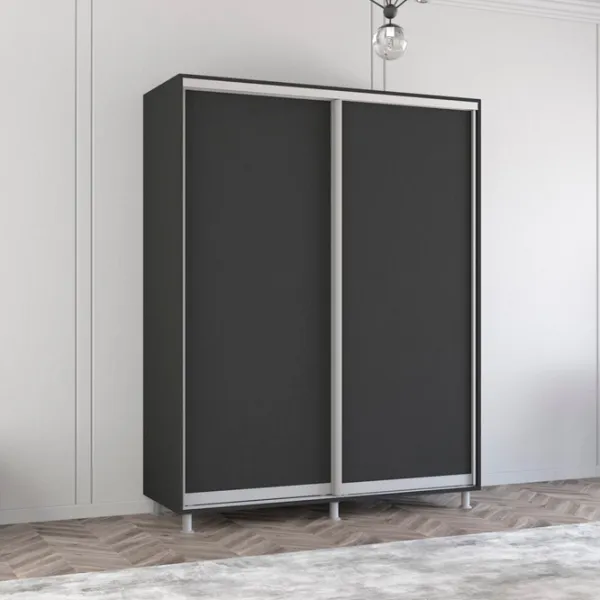 Шкаф Mobildor-Lux ARON P 160 x 60см x 240 / ЛДСП / Antracit photo 3