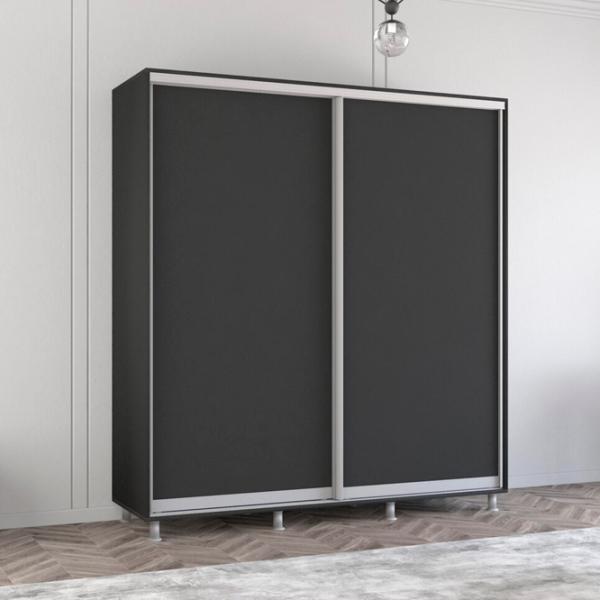 Шкаф Mobildor-Lux ARON P 190 x 60см x 240 / ЛДСП / Antracit photo 2