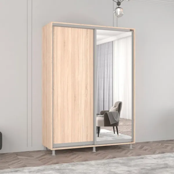 Шкаф Mobildor-Lux ARON P 180 x 60см x 200 / ЛДСП / Sonoma photo 2