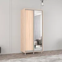 Dulap Mobildor-Lux ARON P 100 x 60 x 210 / PAL / Sonoma photo 2
