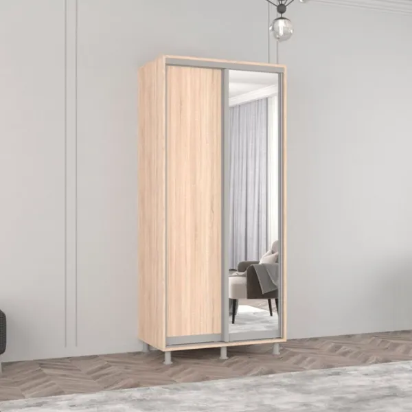 Dulap Mobildor-Lux ARON P 100 x 60 x 230 / PAL / Sonoma photo 3