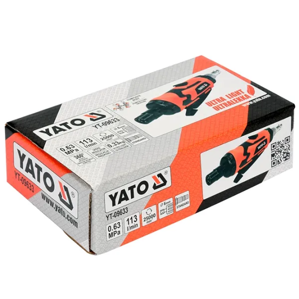 Пневматическая шлифовальная машина Yato YT09633  6.3 бар / Красный photo 3