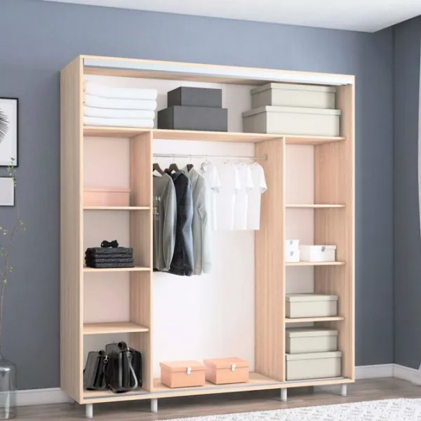 Dulap Mobildor-Lux ARON P 190 x 60 x 230 / PAL / Sonoma photo 3