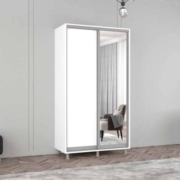 Шкаф Mobildor-Lux ARON P 120 x 60см x 220 / ЛДСП / Белый photo 2