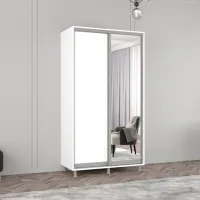 Dulap Mobildor-Lux ARON P 130 x 60 x 220 / PAL / Alb photo 3