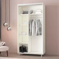 Dulap Mobildor-Lux ARON P 170 x 60 x 220 / PAL / Alb photo 2
