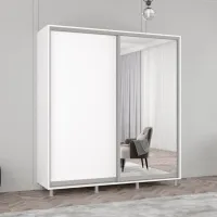 Dulap Mobildor-Lux ARON P 190 x 60 x 220 / PAL / Alb photo 3