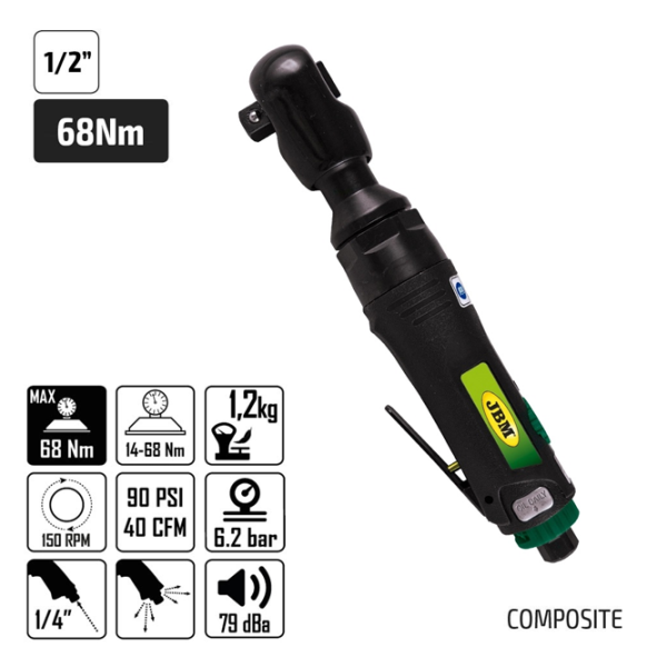 Cheie pneumatica de declanșare JBM JBM-51215  6.2 bar / Metalic photo 2