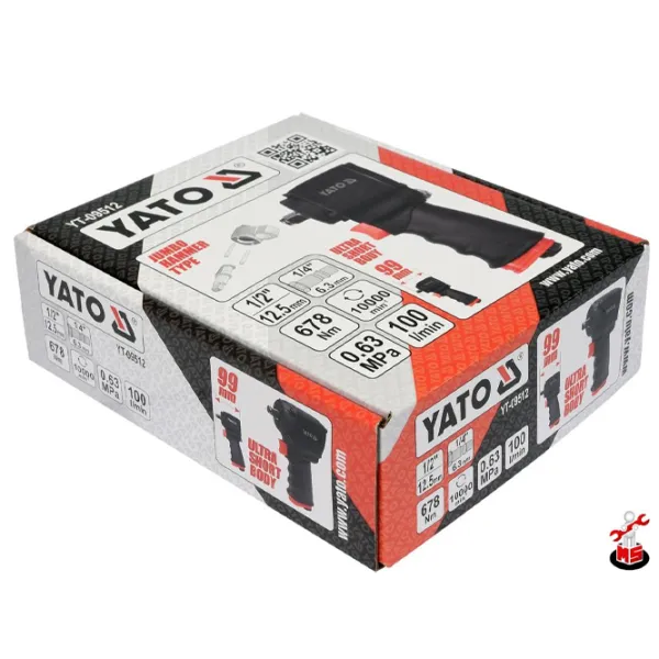 Гайковерт пневматический Yato YT09512  6.3 бар / Черный photo 4