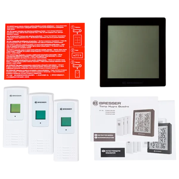 Stație meteorologică Bresser Temeo Hygro Quadro Black photo 2