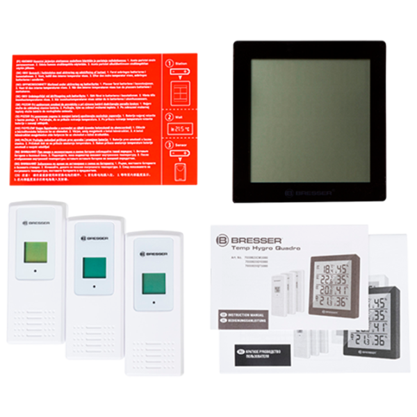 Stație meteorologică Bresser Temeo Hygro Quadro Black photo 2