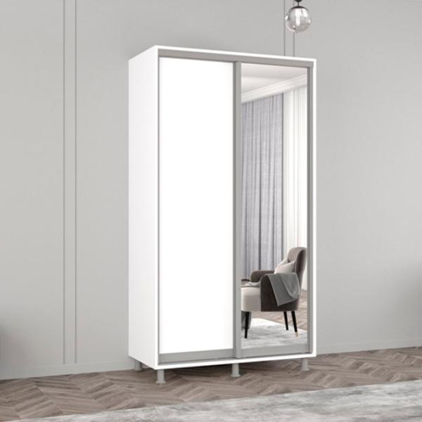 Dulap Mobildor-Lux ARON P 120 x 60 x 230 / PAL / Alb photo 3