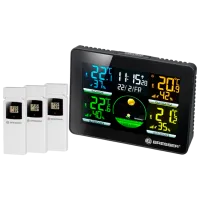 Метеостанция Bresser Temeo Hygro Quadro NLX Черный