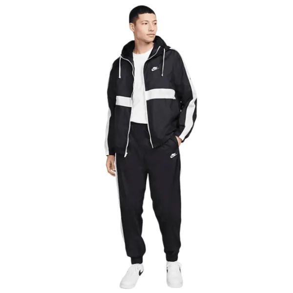 Costum sportiv pentru bărbați Nike M Sportswear Hooded Woven Tracksuit / L / Black photo 3 Costum sportiv pentru bărbați Nike M Sportswear Hooded Woven Tracksuit / L / Black photo 3