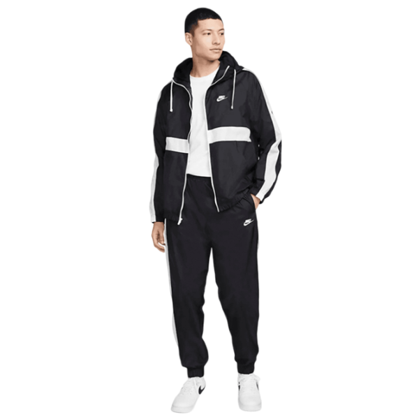 Costum sportiv pentru bărbați Nike M Sportswear Hooded Woven Tracksuit / L / Black photo 3 Costum sportiv pentru bărbați Nike M Sportswear Hooded Woven Tracksuit / L / Black photo 3