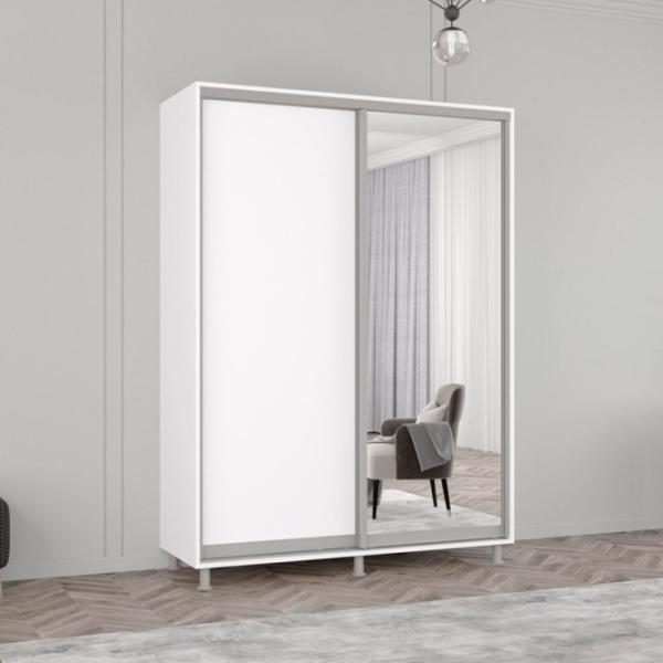 Dulap Mobildor-Lux ARON P 150 x 60 x 200 / PAL / Alb photo 3