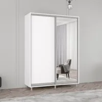 Dulap Mobildor-Lux ARON P 150 x 60 x 200 / PAL / Alb photo 3