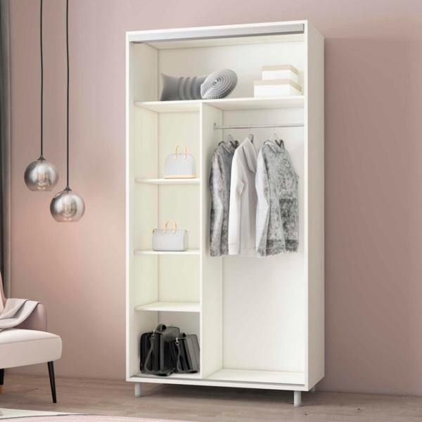 Шкаф Mobildor-Lux ARON P 170 x 60см x 200 / ЛДСП / Белый photo 2