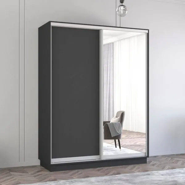 Dulap Mobildor-Lux ARON P 170 x 60 x 200 / PAL / Antracit photo 2