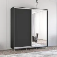 Dulap Mobildor-Lux ARON P 190 x 60 x 230 / PAL / Antracit photo 2