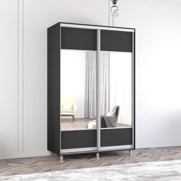 Шкаф Mobildor-Lux ARON P K1 140 x 60см x 220 / ЛДСП / Antracit photo 2