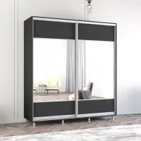 Dulap Mobildor-Lux ARON P K1 200 x 60 x 220 / PAL / Antracit photo 2