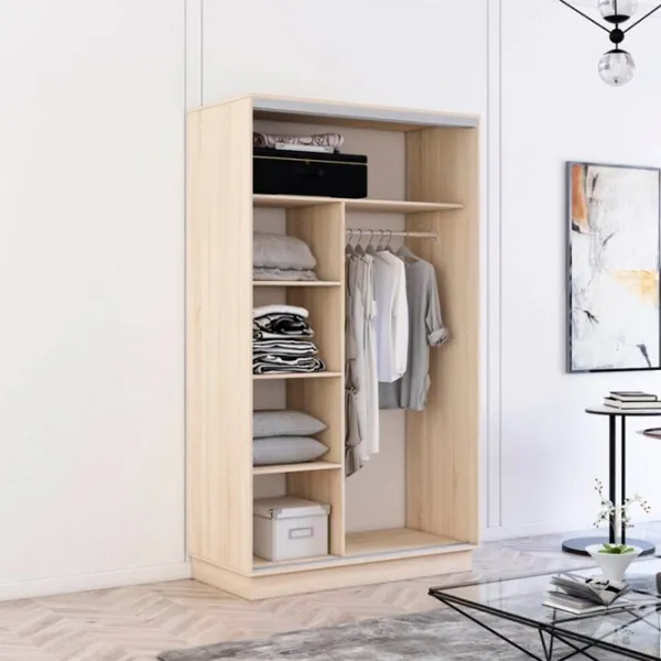 Dulap Mobildor-Lux Fox 170 x 60 x 210 / PAL / Stejar Sonoma photo 2