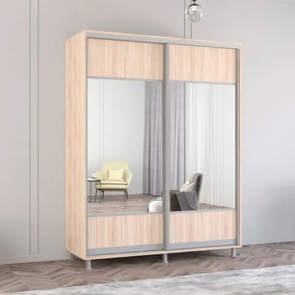 Шкаф Mobildor-Lux ARON P K1 180 x 60см x 200 / ЛДСП / Sonoma photo 3