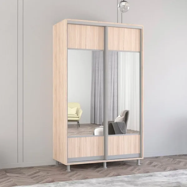 Шкаф Mobildor-Lux ARON P K1 130 x 60см x 210 / ЛДСП / Sonoma photo 2