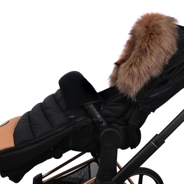 Husă pentru cărucior Cottonmoose Alaskan  Piele ecologică / Black photo 2