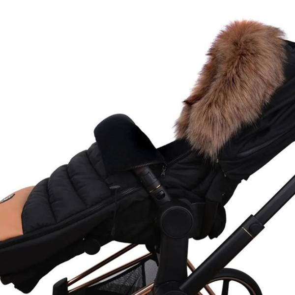 Husă pentru cărucior Cottonmoose Alaskan  Piele ecologică / Black photo 2