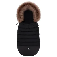 Чехол для детской коляски Cottonmoose Alaskan  Экокожа / Черный