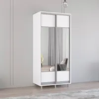 Dulap Mobildor-Lux ARON P K1 100 x 60 x 200 / PAL / Alb photo 2