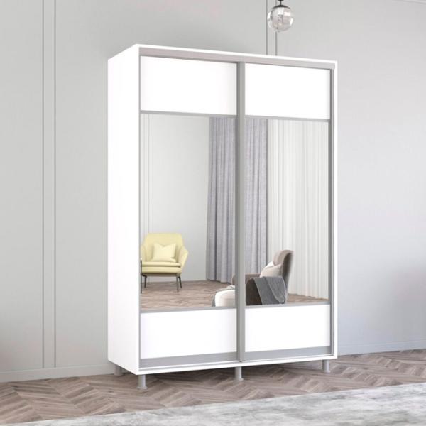 Шкаф Mobildor-Lux ARON P K1 150 x 60см x 210 / ЛДСП / Белый photo 2